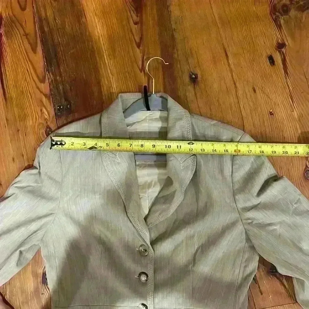 Piazza Sempione Tan double stitched pure wool blazer size large made in Italy - Picture 10 of 11